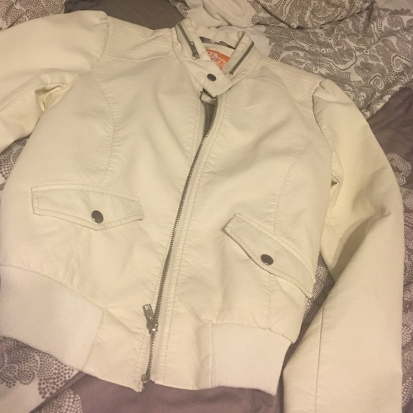 Cream Moto jacket