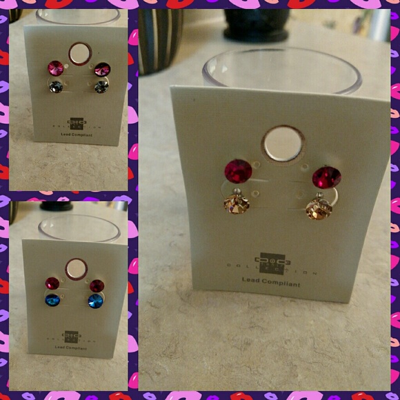 New Set of 3 Earrings Set