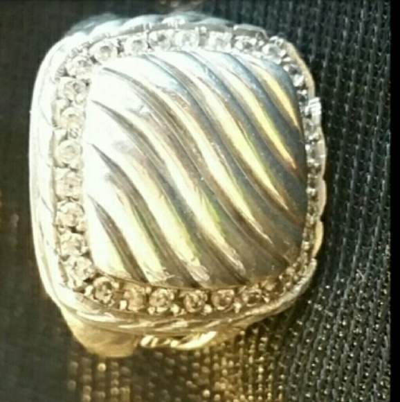 Authentic David Yurman diamond ring  size 8