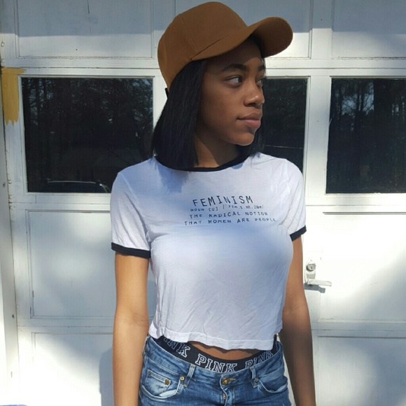 H&M Feminism crop top
