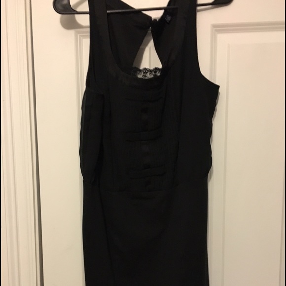 Black dress with large keyhole back