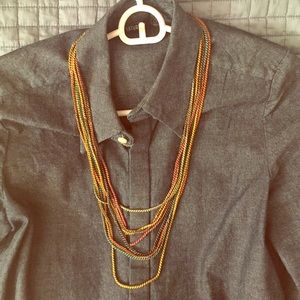Madewell Multi-color Chain Necklace