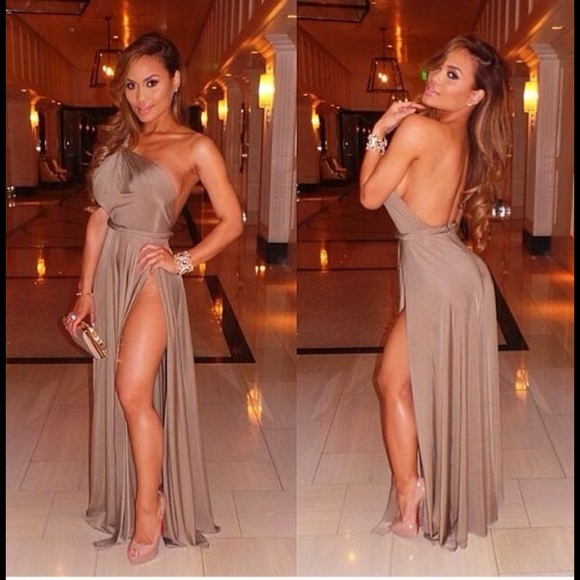 Abyss by Abby Vamp Dress in Bronze Large