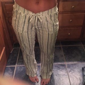 Relaxed white long pants