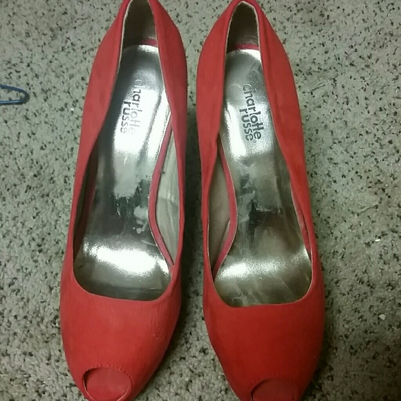 Charlotte Russe Coral high heels - Picture 3 of 3