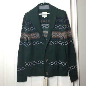Life After Denim Green Printed Sweater