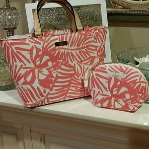 Authentic Kate Spade New  Tote Bag 2-Piece Set