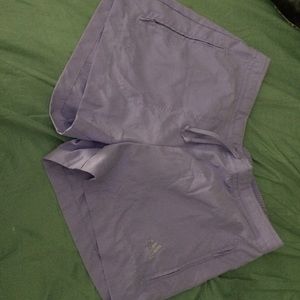 Purple sport shorts