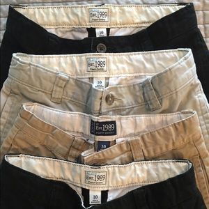 7 pairs of boys size 10 khaki pants