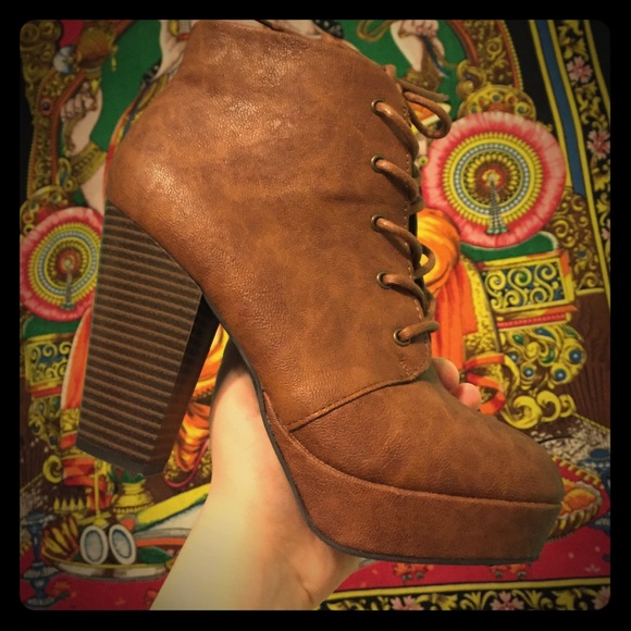 Candie's Bootie Heels. Size 6.5. Worn once!