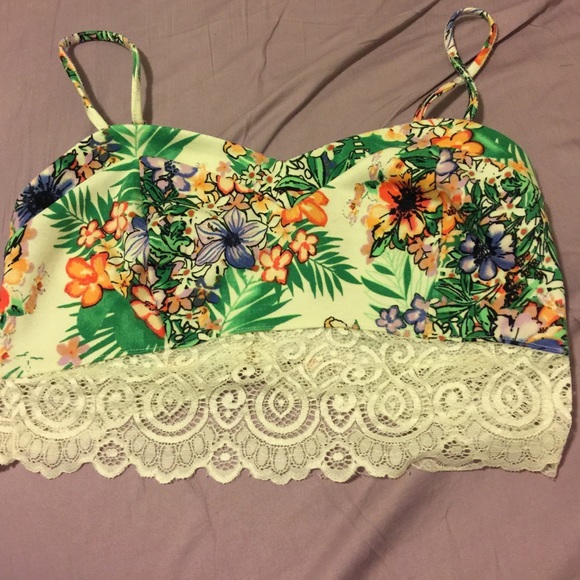 Cute floral bralette