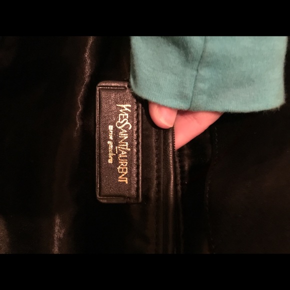 YSL silver downtown tote bag purse Euc - Picture 4 of 4