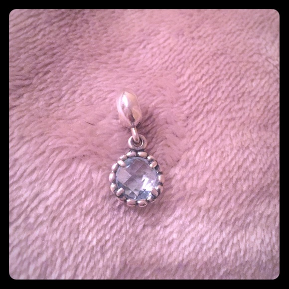 Pandora blue topaz dangle