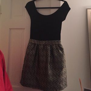 Aqua patterned dress