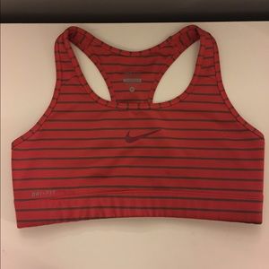 Nike Burnt Orange/Grey Sports Bra