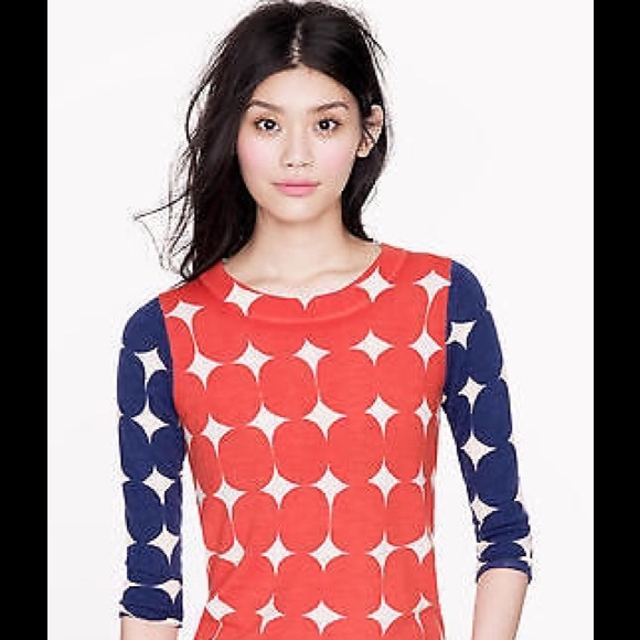 J. Crew S Merino Tippi Sweater in Pop Art! EUC!