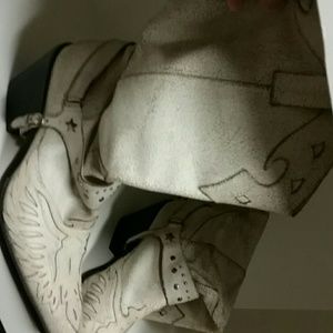 Leather upper boot made in Brazil.