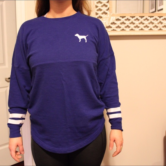 PINK hockey jersey crewneck