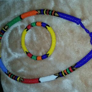 Nacklace / headband plus matching bangle ( combo)