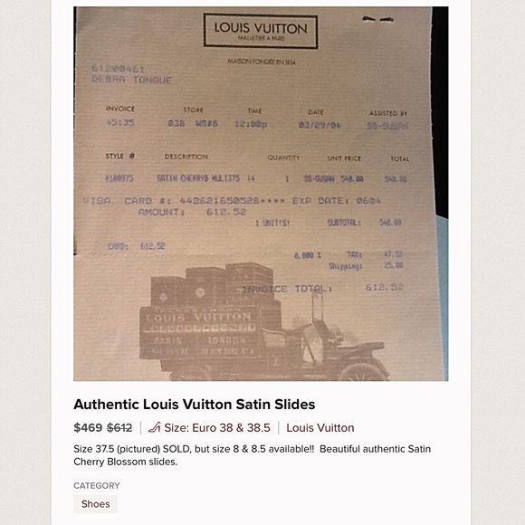 Authentic Louis Vuitton Satin Slides - Picture 4 of 4
