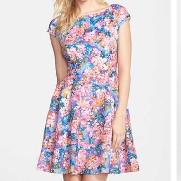 Betsey Johnson Laser Cut Scuba Fit and Flare