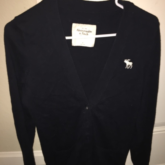 Navy blue A&F cardigan