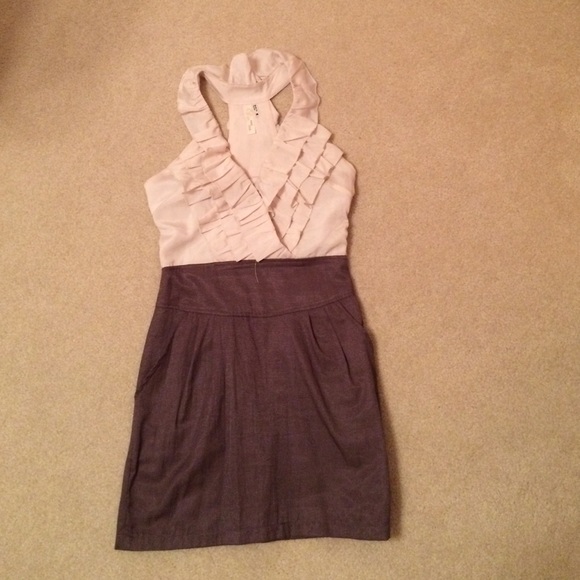 Ruffle Neck Dress