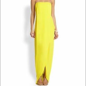 BCBG yellow dress. Prom dress