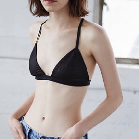 Simple cotton triangle bra