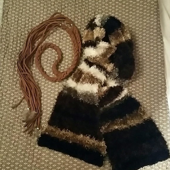 Scarf and belt combo!!