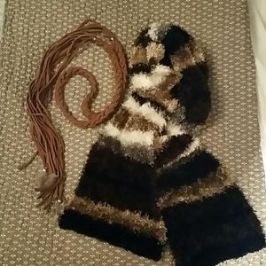 Scarf and belt combo!!