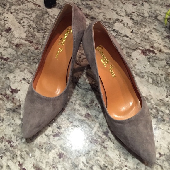Brand new!!! Grey suede heels (authentic leather) - Picture 4 of 4