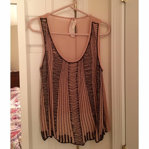 Hazel - Black beaded top