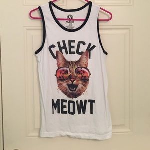 Check "Meowt" tank top