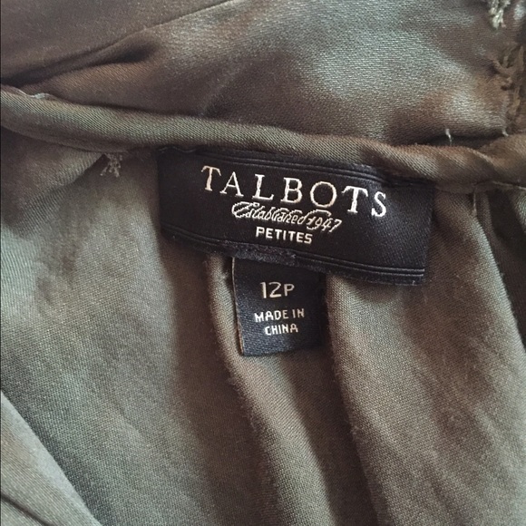 Talbots green blouse - Picture 3 of 3