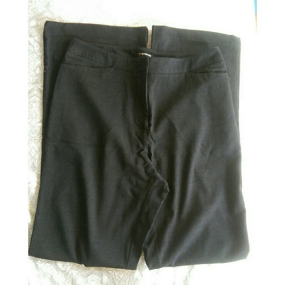 New York & Co. Black/dark gray high-rise pants