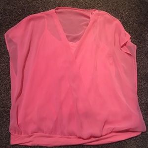 Express coral blouse