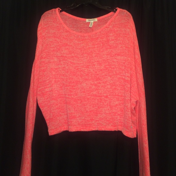 Pink crop top sweater