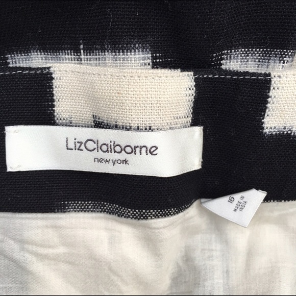 Liz Claiborne linen print skirt - Picture 4 of 4
