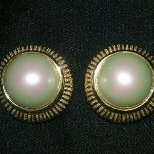 Christian dior clip on earrings