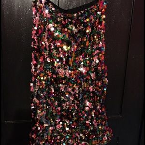 Multi colored sequenced dress