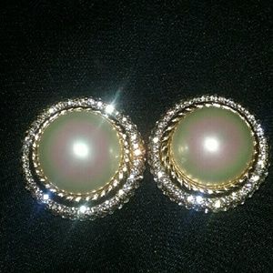 Christian dior clip on earrings