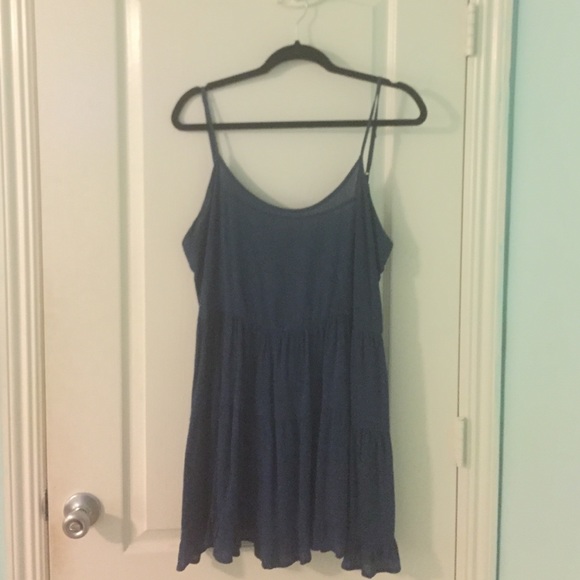 Navy flowy dress, lightly worn!