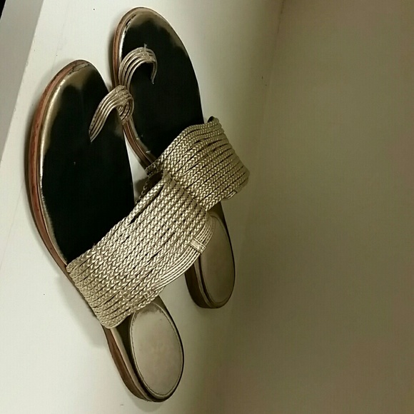 Vince Camuto sandals/flats.  Gold.