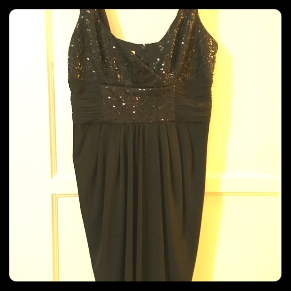 Black sequin dress