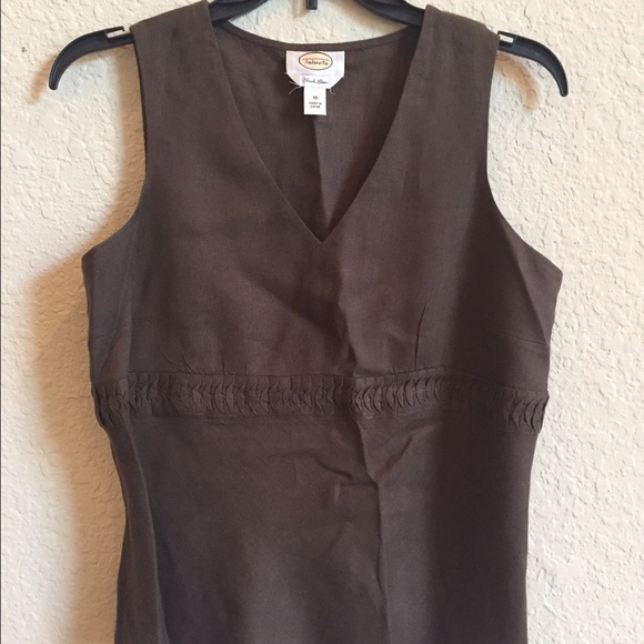 Talbots brown blouse