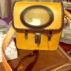 Mexican leather handbag cross body western wear