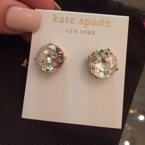 Kate spade large clear studs