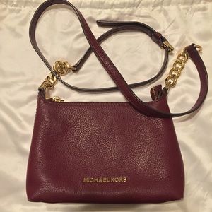 Michael Kors Jet Set Leather|Top Zip Messenger