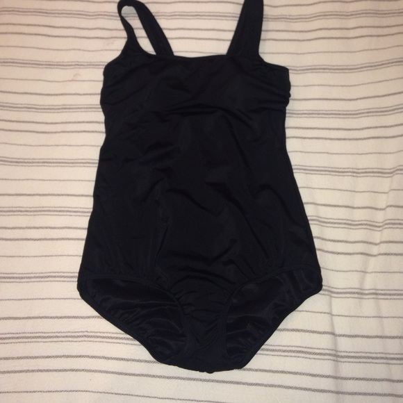 Lands End Black One-piece Tank Bathing Suit